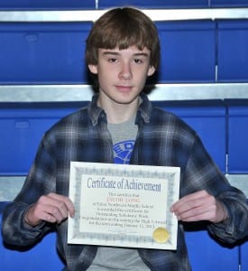 HIGH FIVES RECIPIENT … Honored for receiving all 5s during the 2012-2013 Second Nine Week Grading Period at Edon Northwest Elementary School was fifth grader Jacob Long.