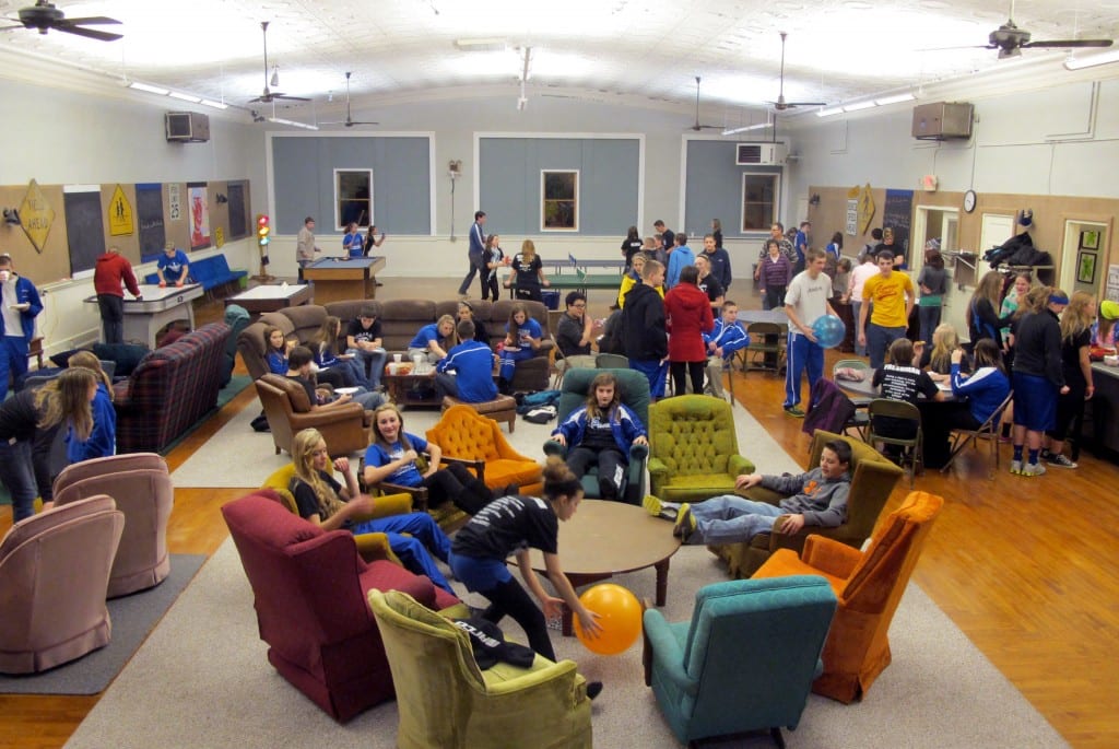 THE LOFT ... Area youth enjoy games, food, fun, and socializing at The Loft