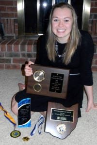 emily web - The Village Reporter ACHIEVMENTS ... Hilltop High School junior, Emily Maneval displays some of her recent awards for her science project, defining what acne medications would kill off non-pathogenic forms of bacteria. Her project helped her place in the Top Four in the regional science fair held in March. She is invited to attend as an observer at the Intel International Science and Engineering Fair event held in Phoenix, Arizona from May 12-17. Some of her recent awards include the Apothecary Medicine Award plaque and 0, and an U.S. Public Health Service Award medallion.