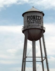 Pnr council 272 web - The Village Reporter Pioneer’s old water tower is a familiar landmark in the village.