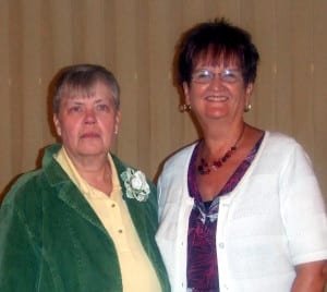 New board member web - The Village Reporter Pam Lash, President of WCGS and Nancy Chamberlain. Nancy is the Co-Membership/Register chairperson.