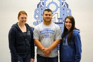 SENIORS: President Anthony Frisby, Vice-President Leslie Clark (not pictured), Secretary Kelci Ibarra, Treasurer Taryn Wiler.