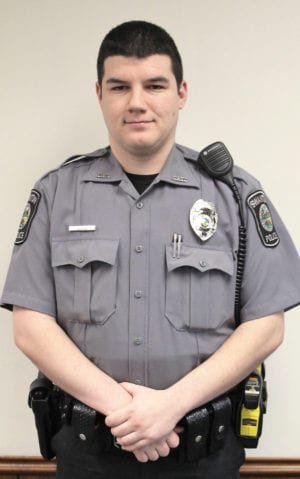 Officer Lee Krusz, promoted to full-time, joined the force on a part-time basis in August of 2015.
