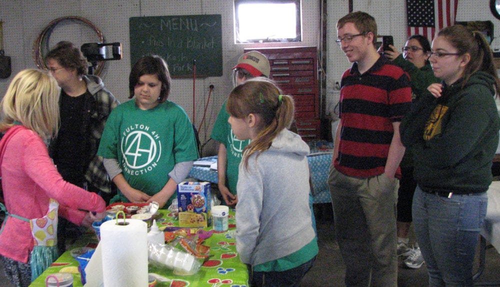 Pictured are: (L to R) Lydia Buckbee, Sandy Stein, Alexis Reber, Samantha Stein, Nicole Stein, Conner Johnson, Carla Reber and Sarah Lumbrezer.