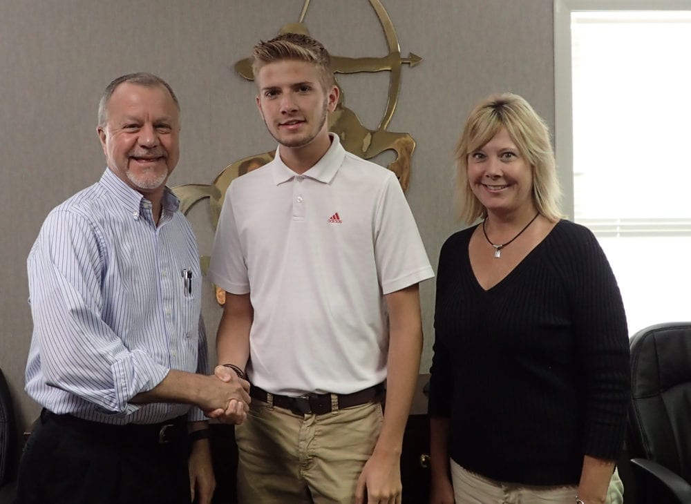 2016 Scholarship Photo - Dan Goehler, Clay O'Neal, Heather  O'Neal