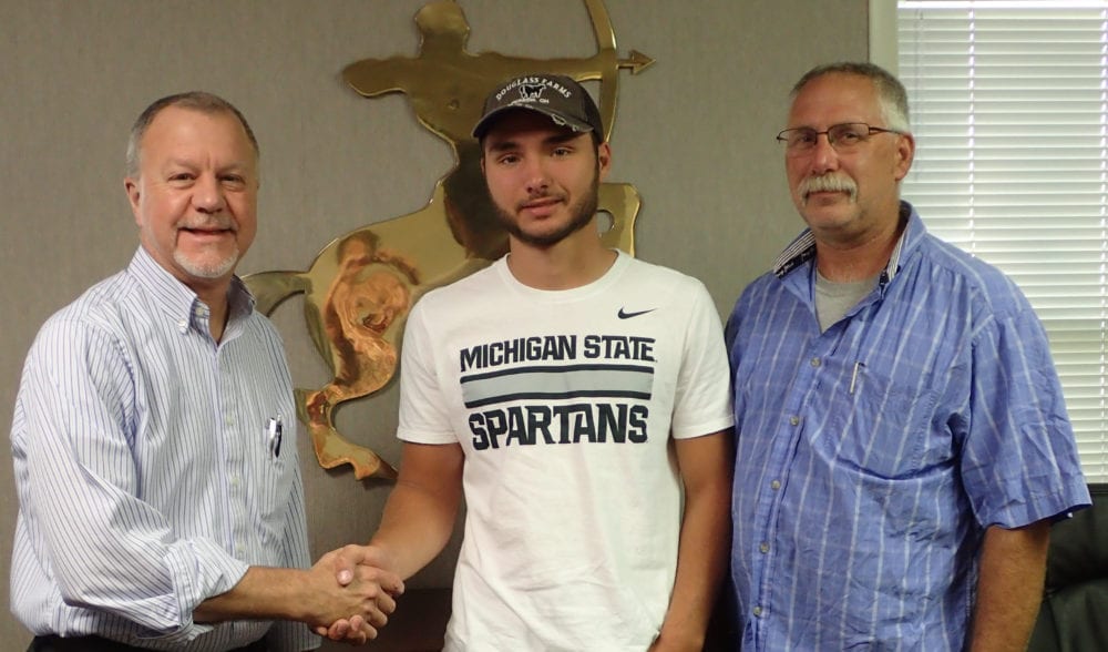2016 Scholarship Photo - Dan Goehler, Ethan Douglass, Dean  Douglass