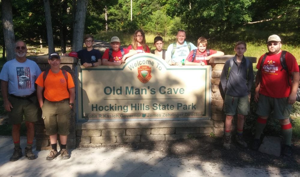 Troop 8 Boy Scouts Hike Hocking Hills State Park Trails WEB