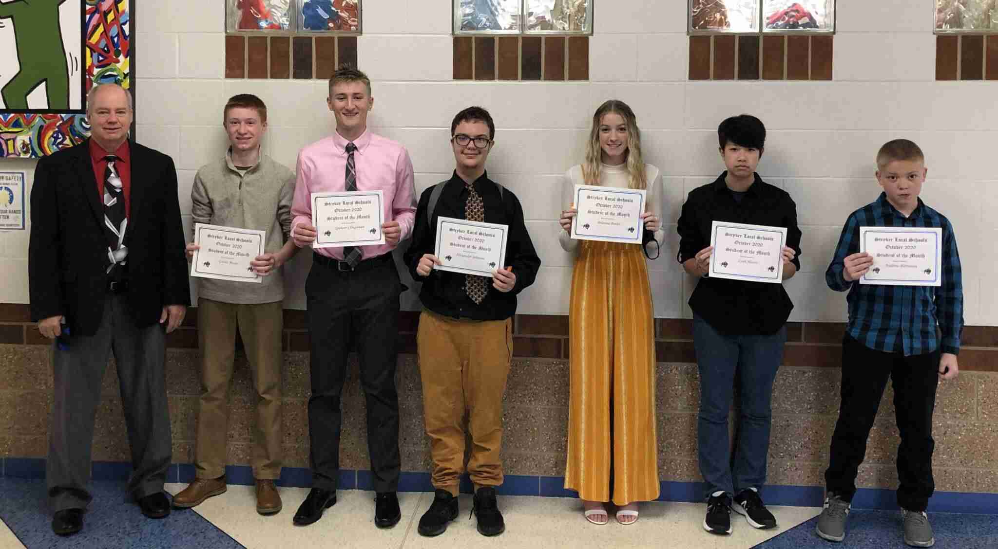 Styker Freshman Stryker Schools Select October Students Of The Month