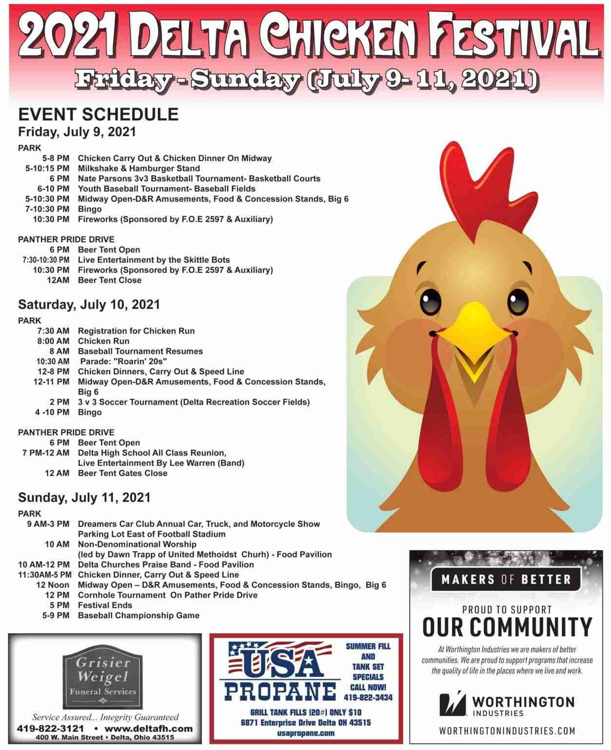Delta Chicken Festival Set For Friday Sunday The Village Reporter