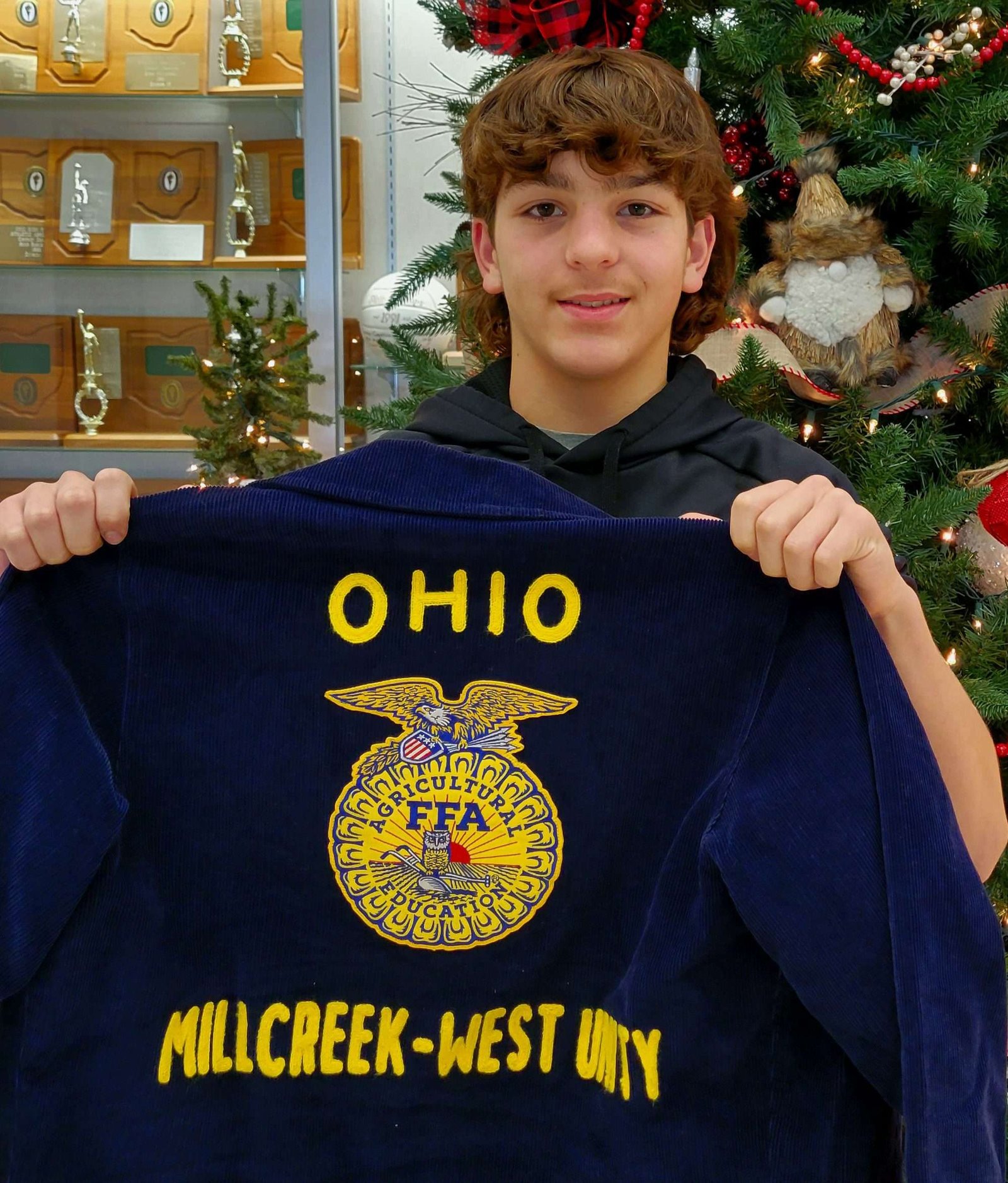 Millcreek-West Unity FFA Member Scott Bowers Awarded FFA Jacket