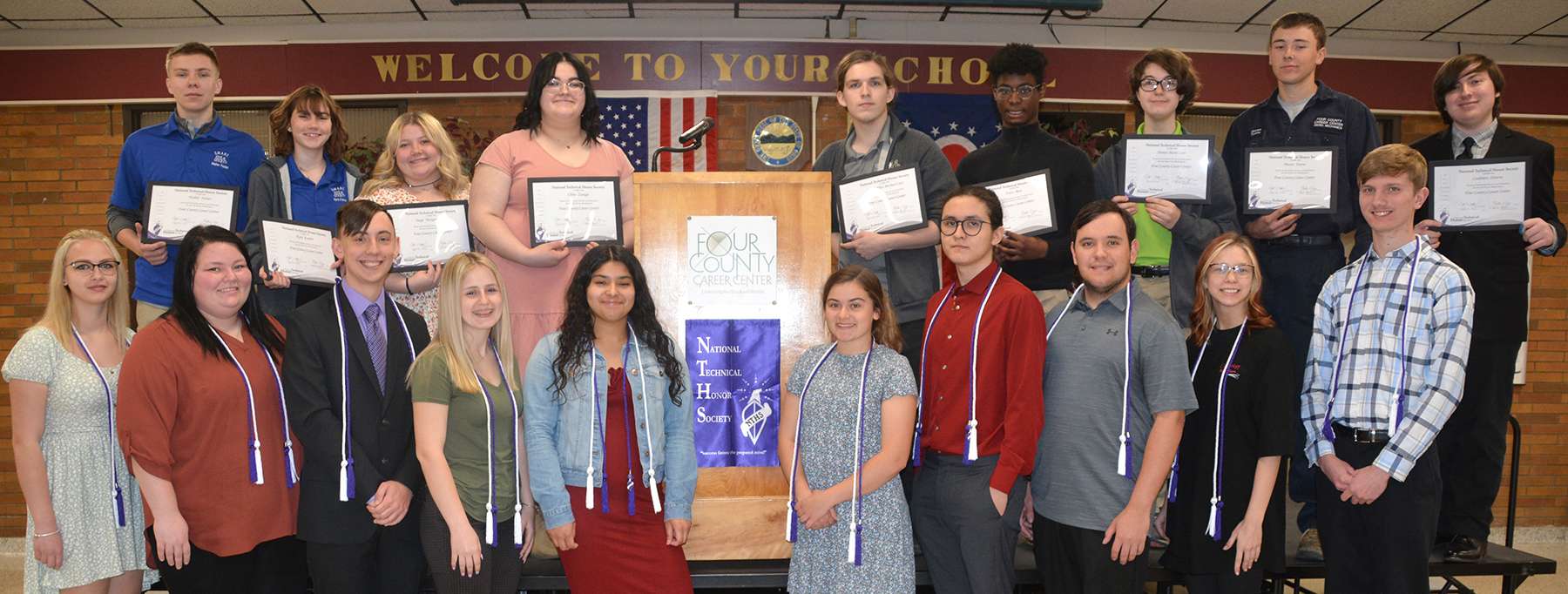 Four County Students Inducted Into National Technical Honor