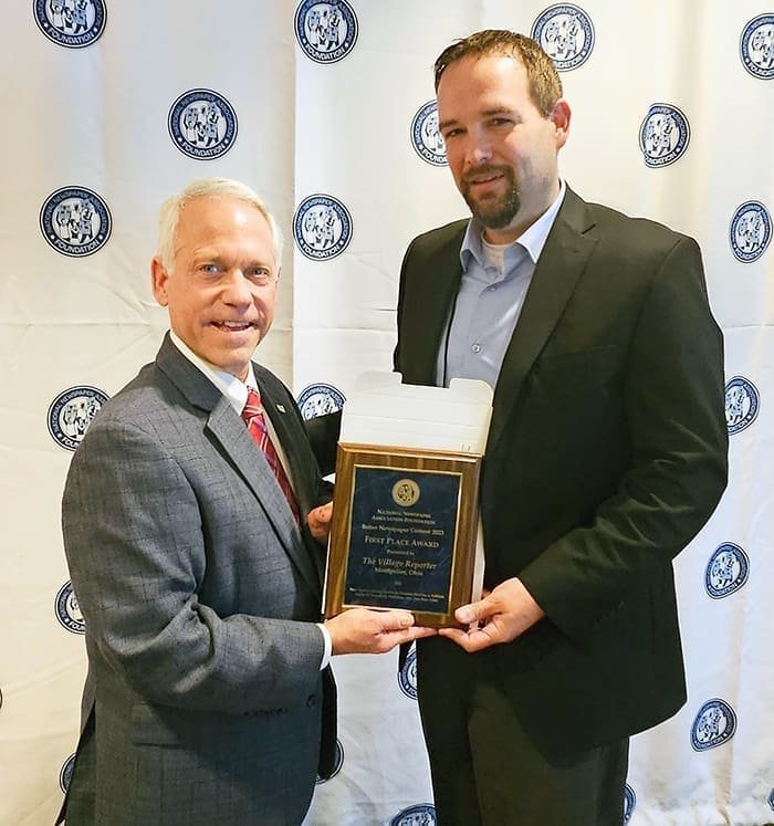 Forrest-With-Award - The Village Reporter