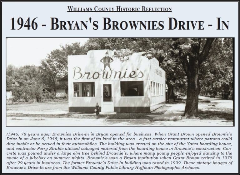 Historic Reflection 1946 Bryan’s Brownies Drive In The Village