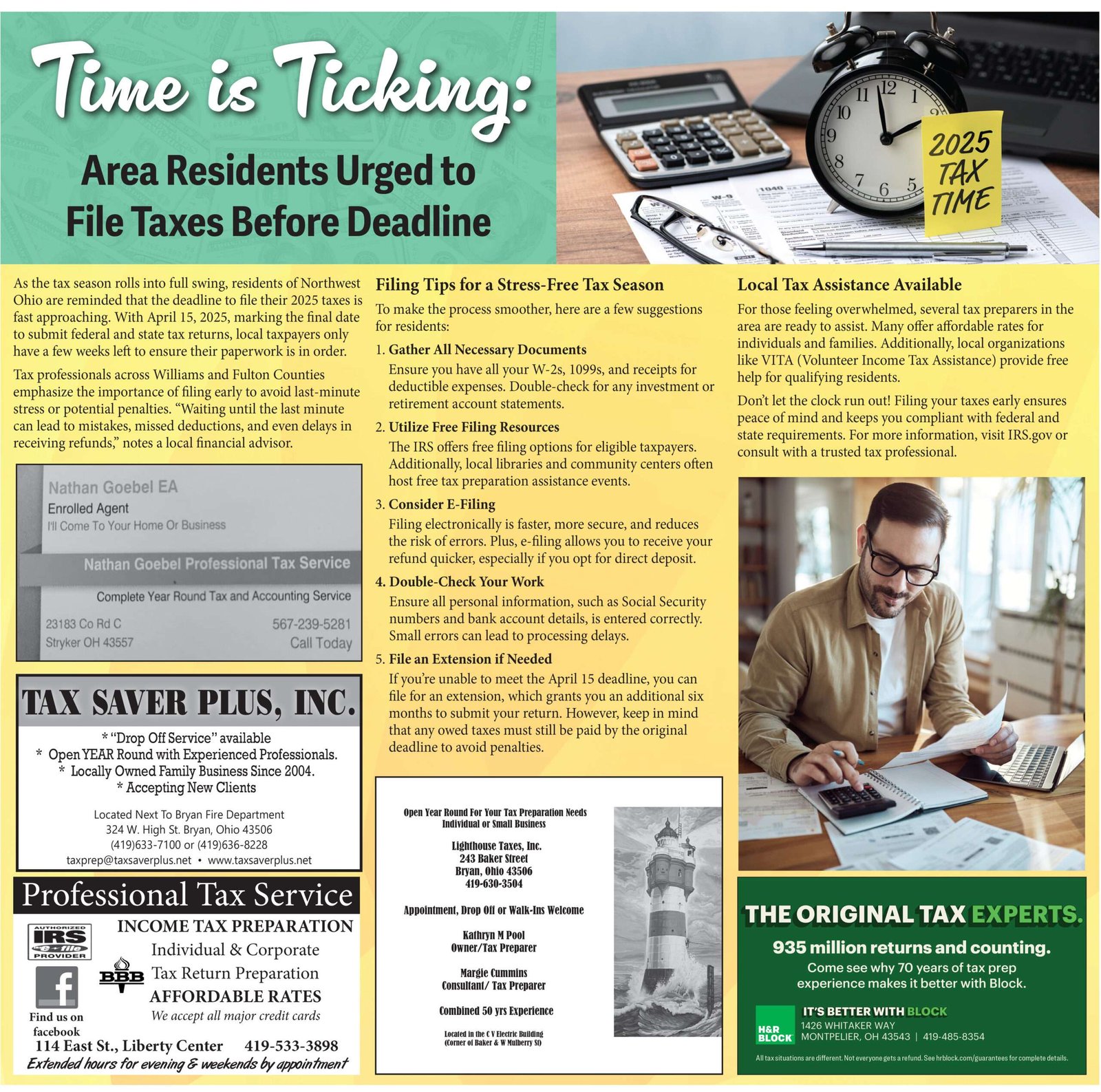 Tax Guide April 2025 - The Village Reporter