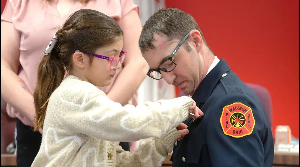 Tradition & Service Highlight Wauseon Fire Pinning Ceremony