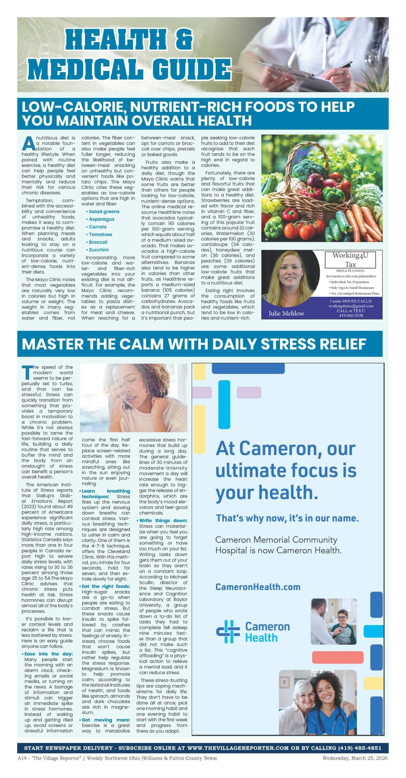 medical health guide Northwest Ohio