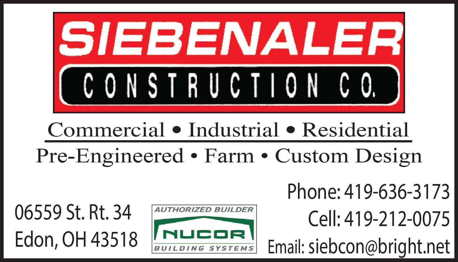 Siebenaler Construction