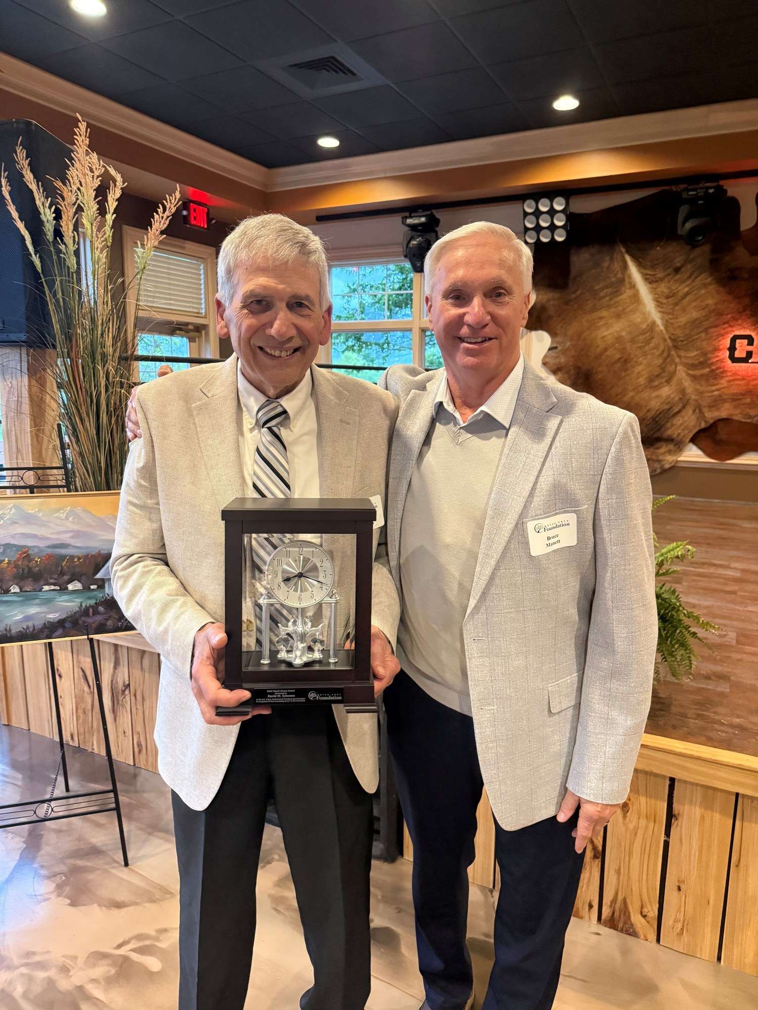 Dave Schumm with best friend Bruce Manett