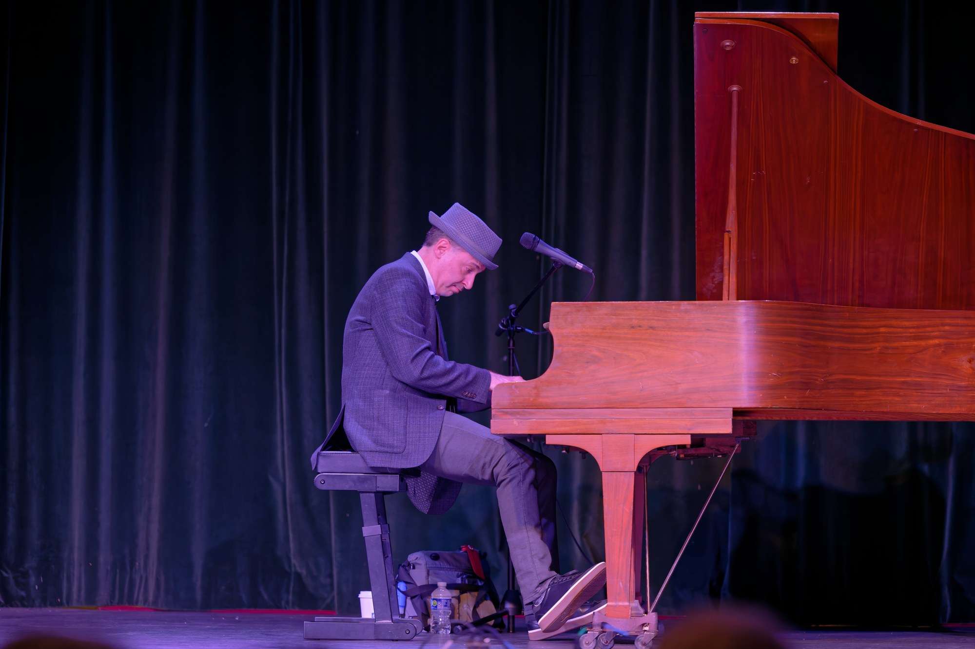Matthew Ball, The Boogie Woogie Kid, performs at the Fayette Opera House.