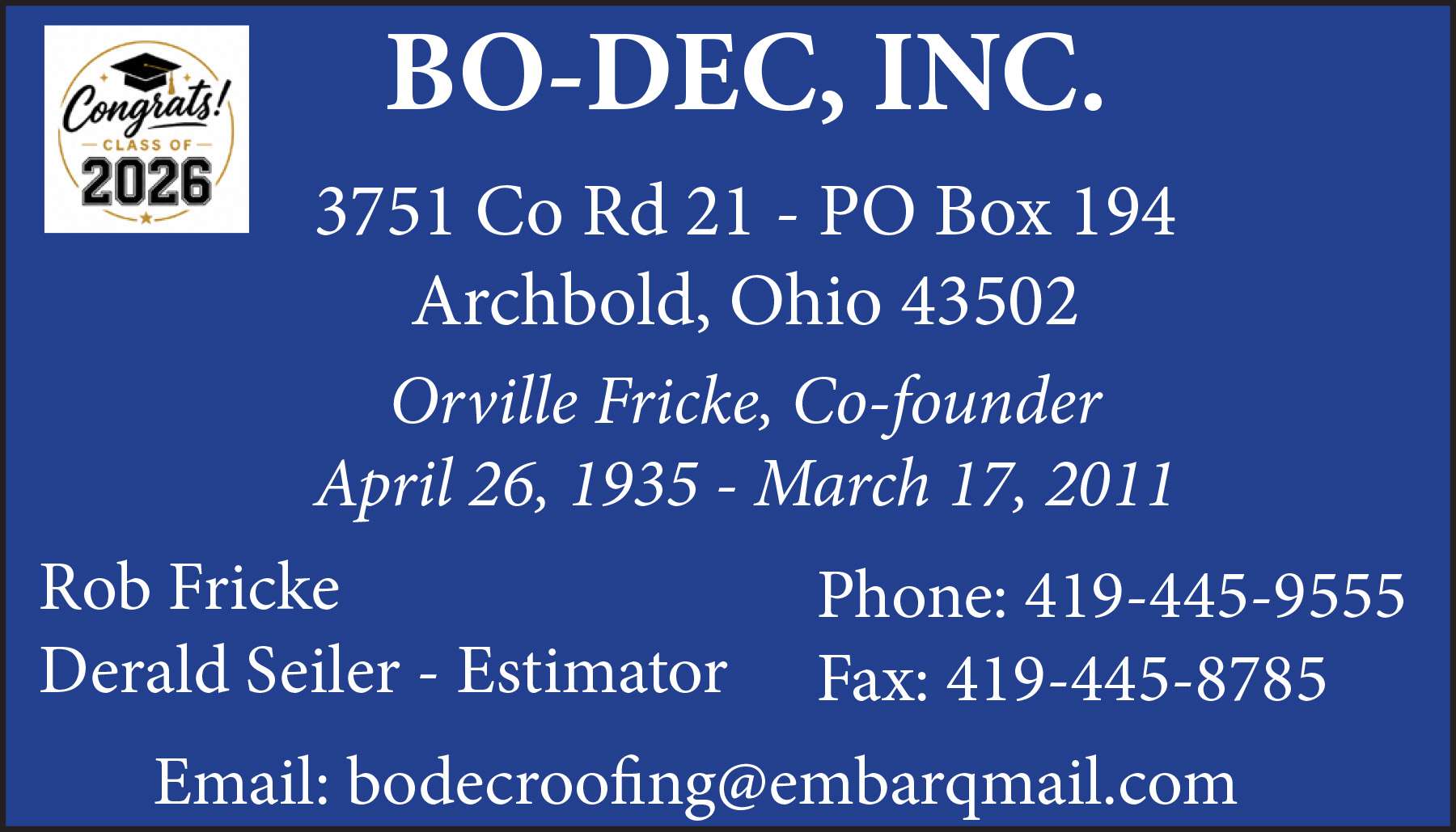 Bo-Dec INC