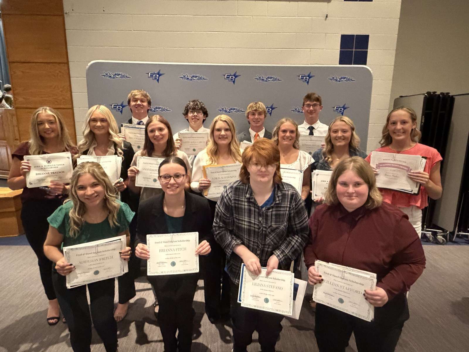 Edon High School scholarship recipients