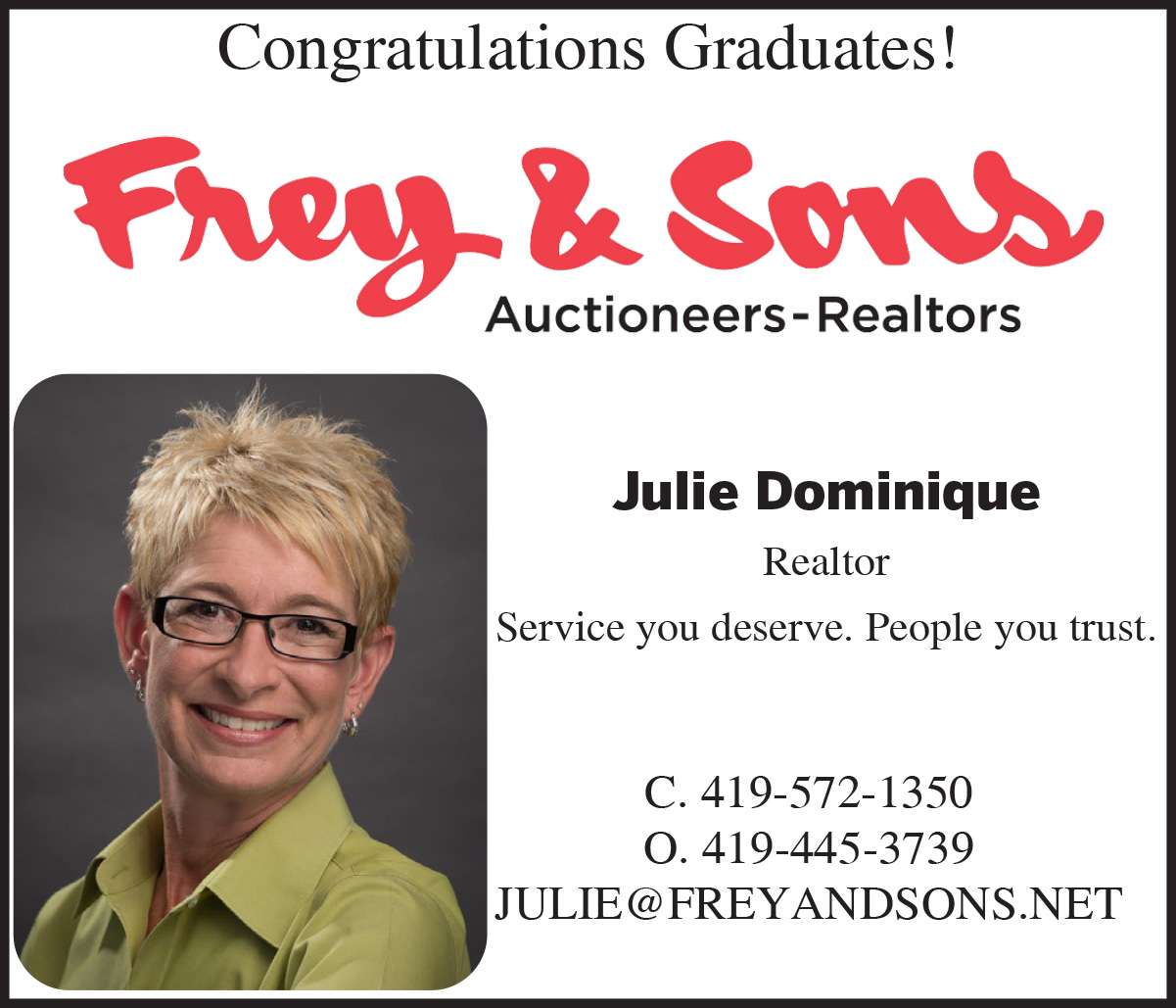 Frey & Sons – Julie Dominique