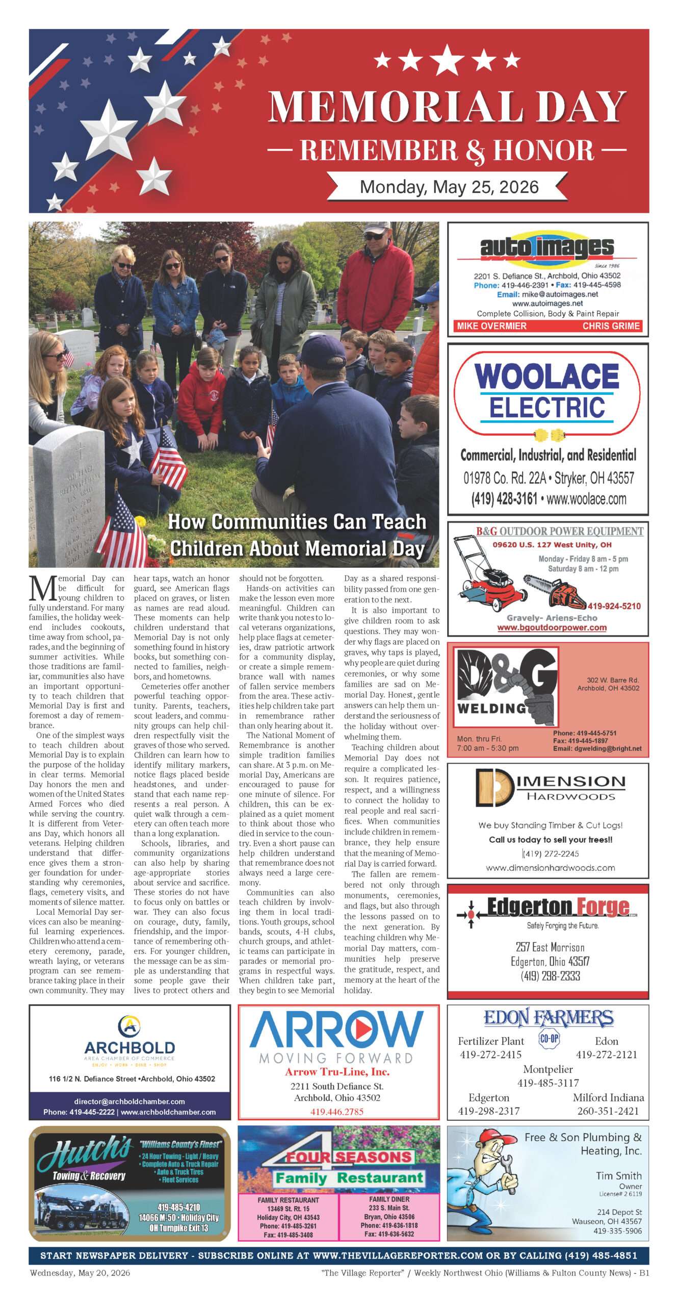 Memorial Day Tribute 2026 - Page 1