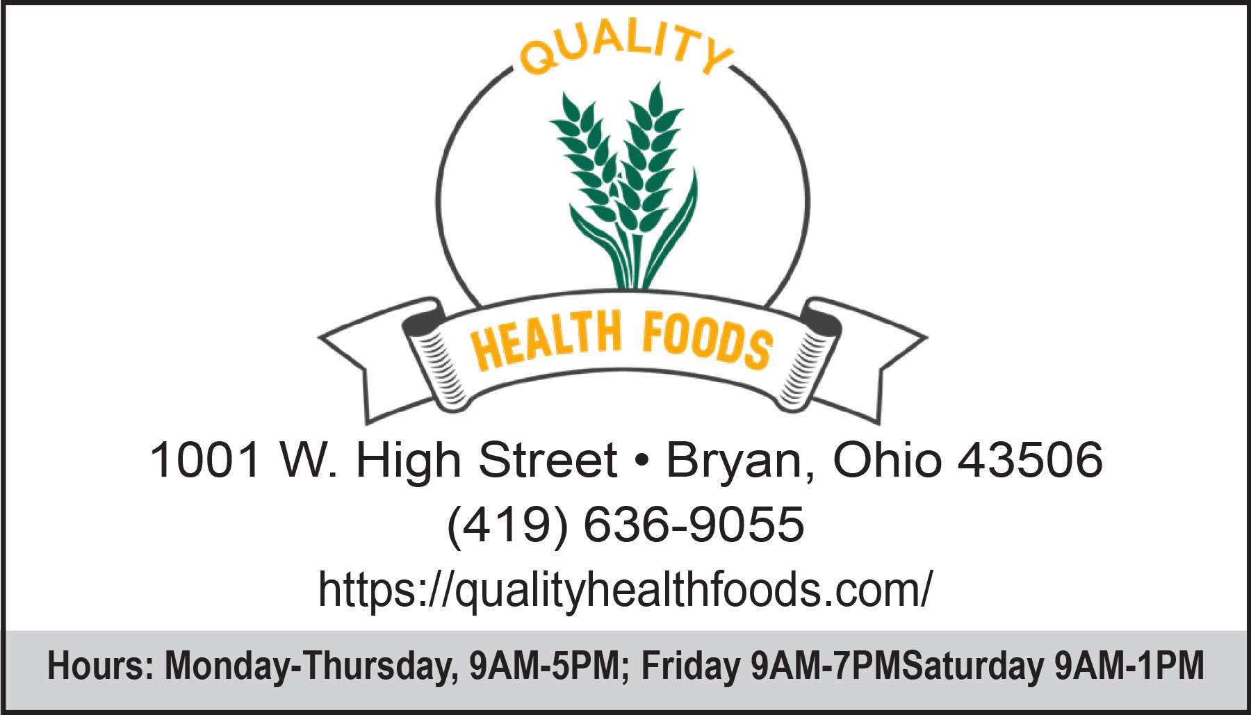 Quality Health Foods