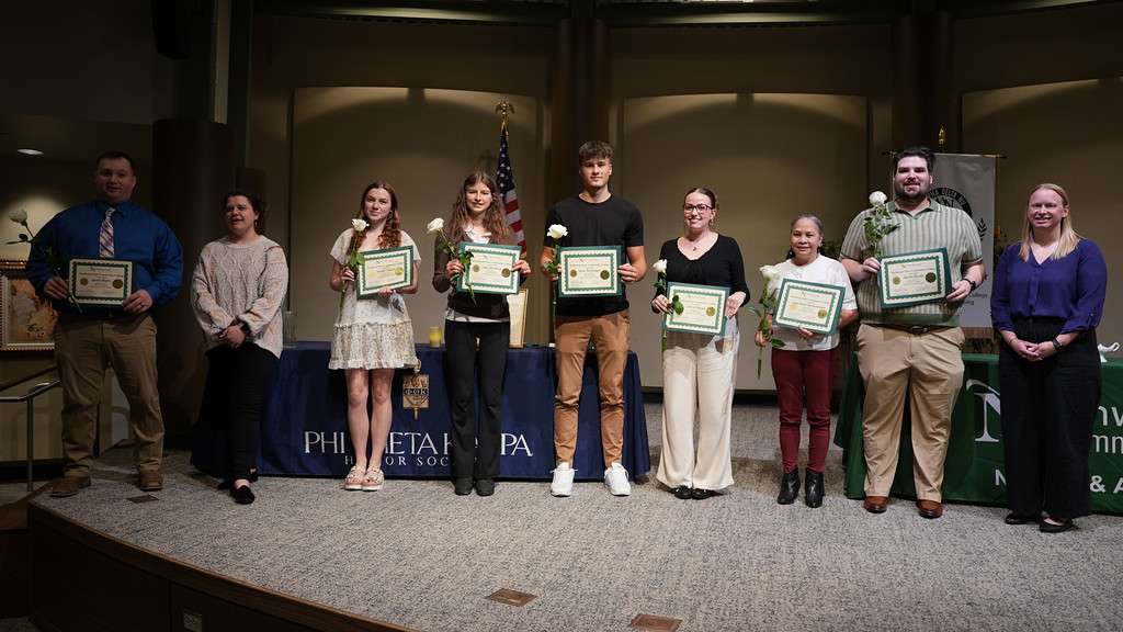 Phi Theta Kappa Honor Society inductees