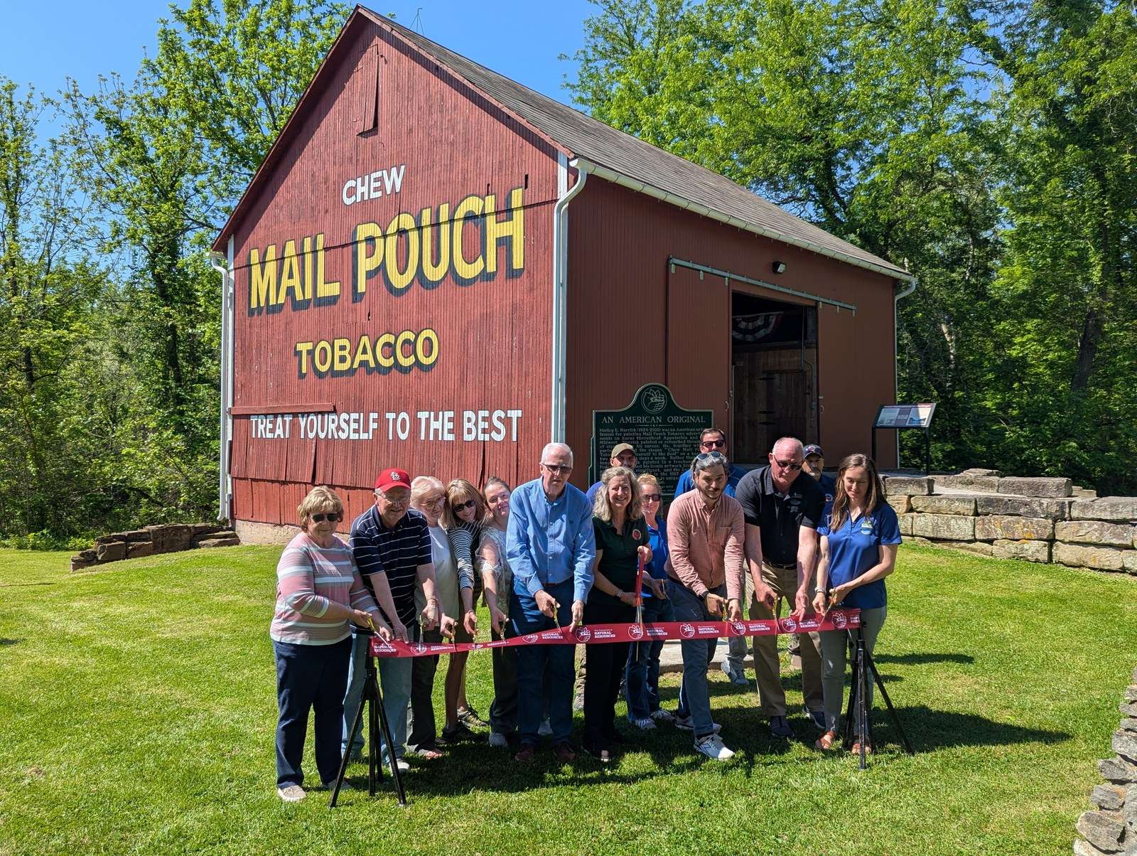 ODNR ribbon-cutting at Barkcamp State Park historic barn