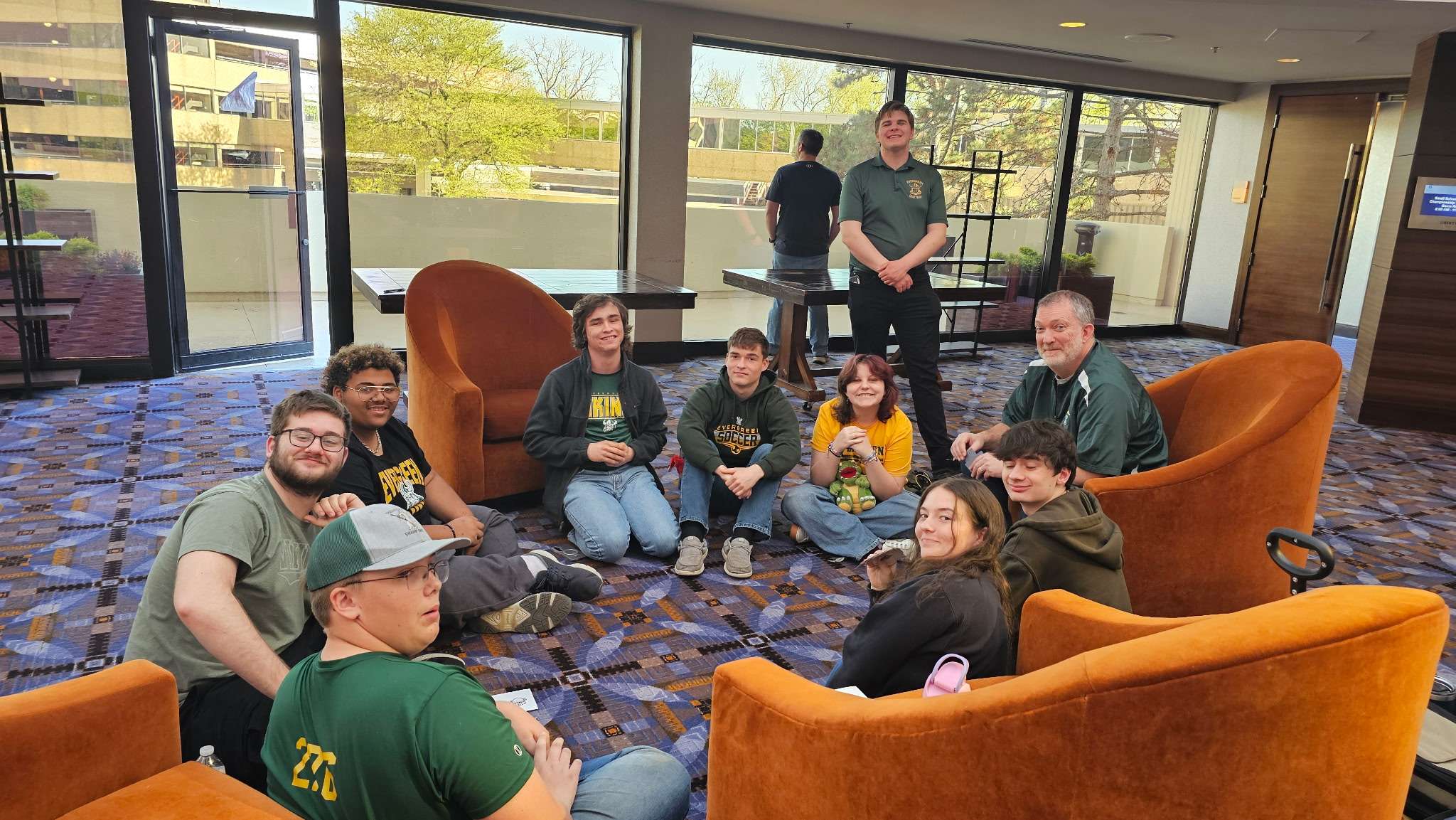 Evergreen High School of Metamora at the 2026 Small School National Championship Tournament in Rosemont, Illinois.