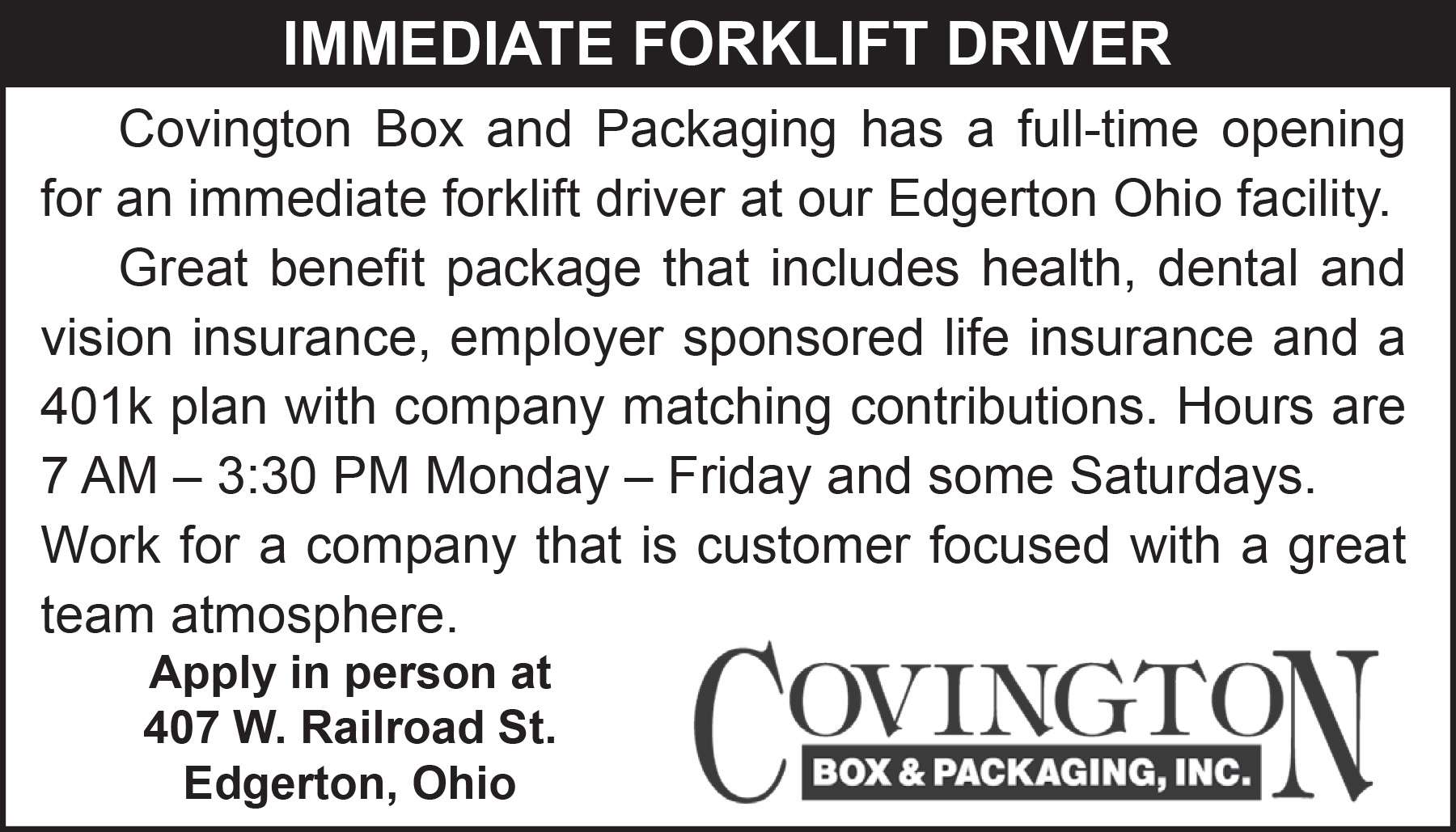 Covington Box