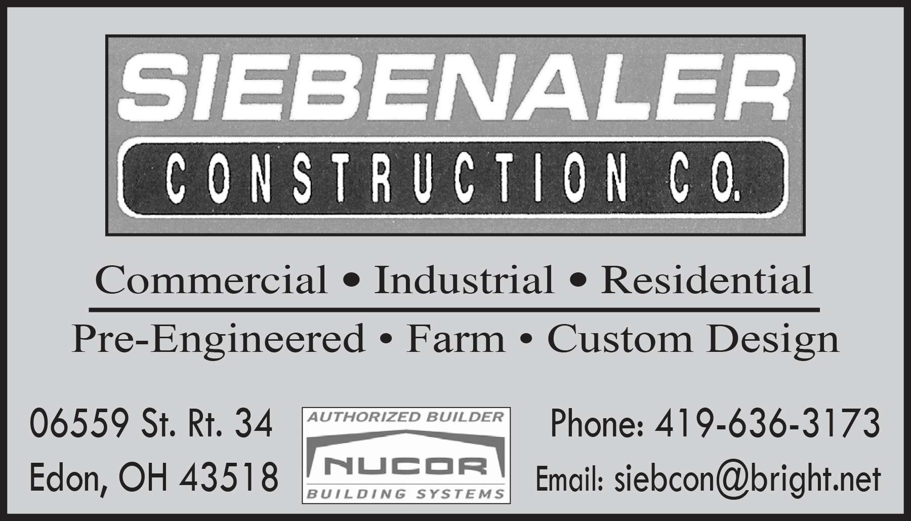 Siebenaler Construction