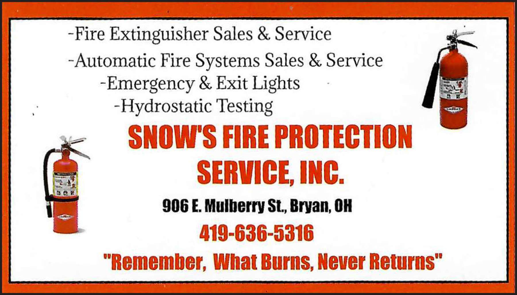 Snows Fire Protection