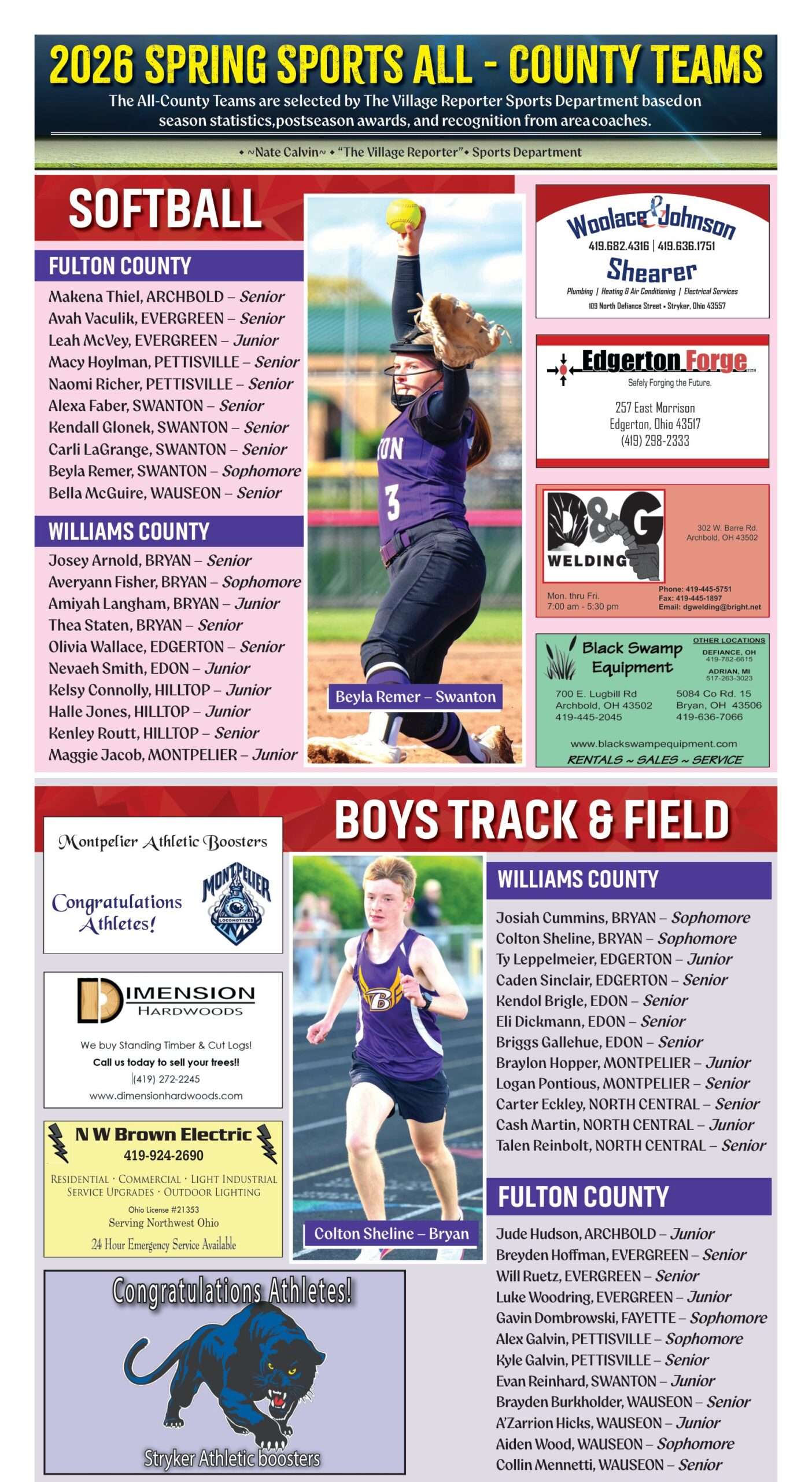 2026 Spring Sports All-County Teams page 2