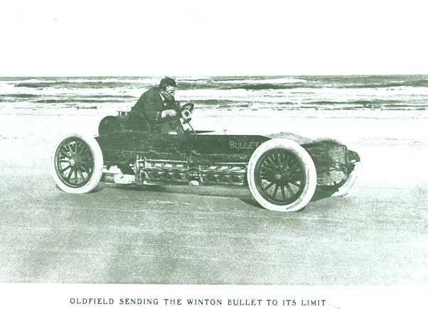 Oldfield sending the Winton Bullet to its limit.