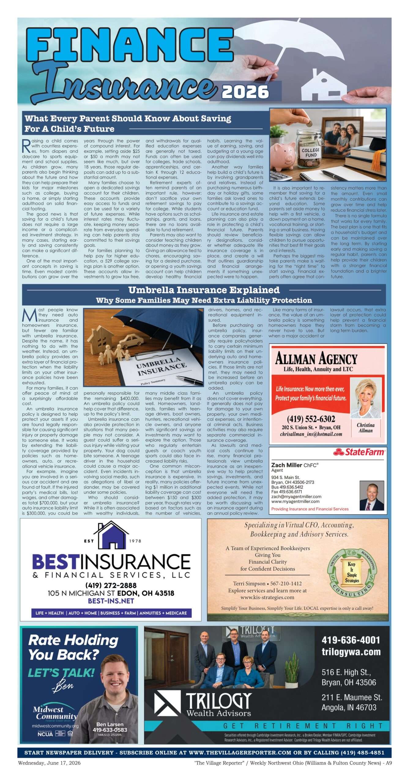 Insurance Special Section