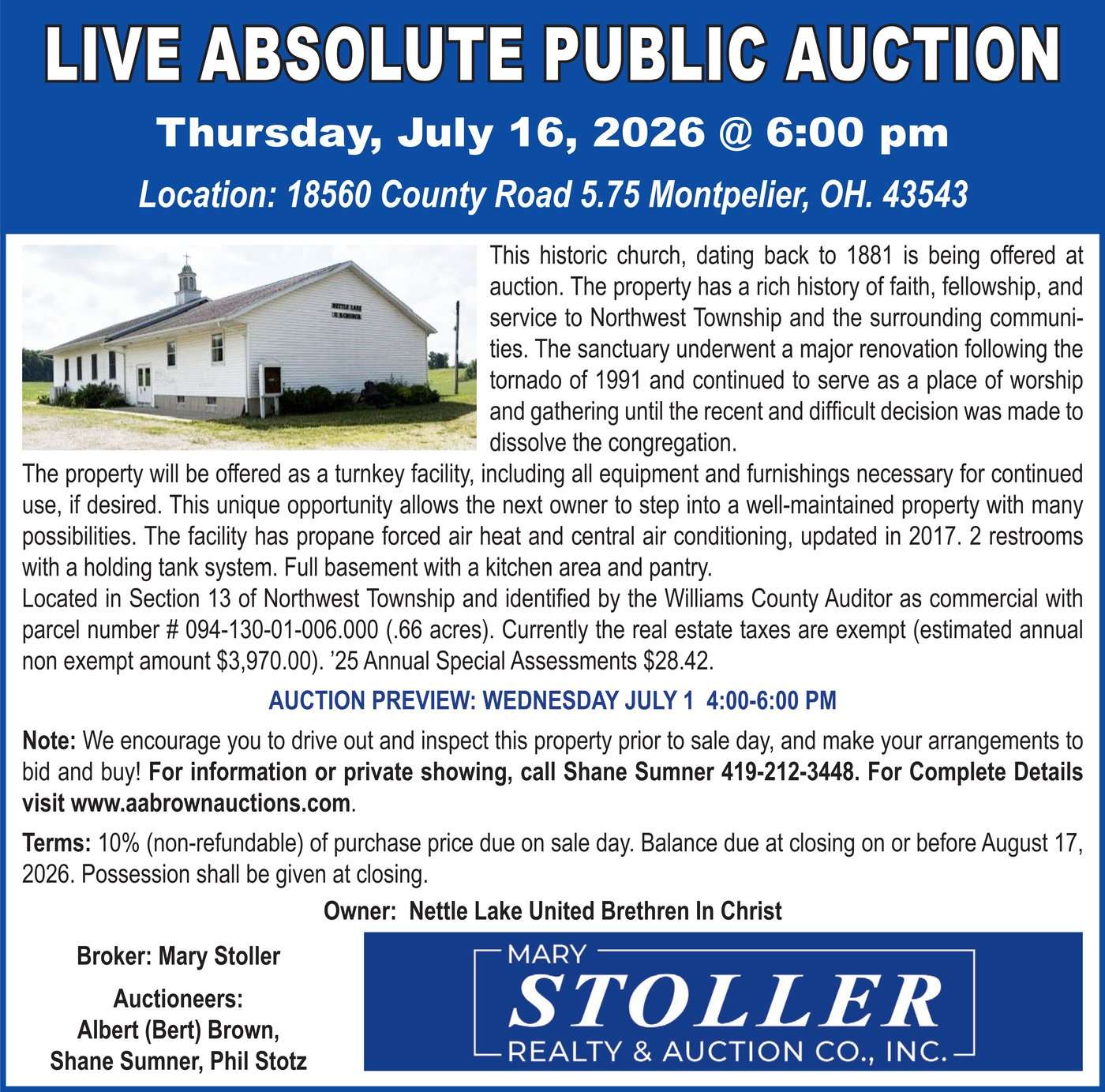 Mary Stoller – Nettle Lake UB