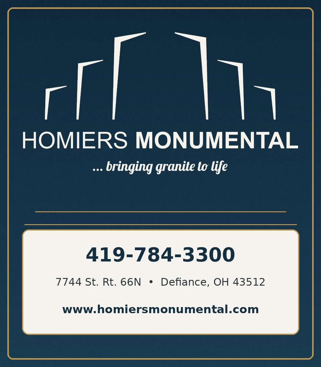 Homier’s Monumental