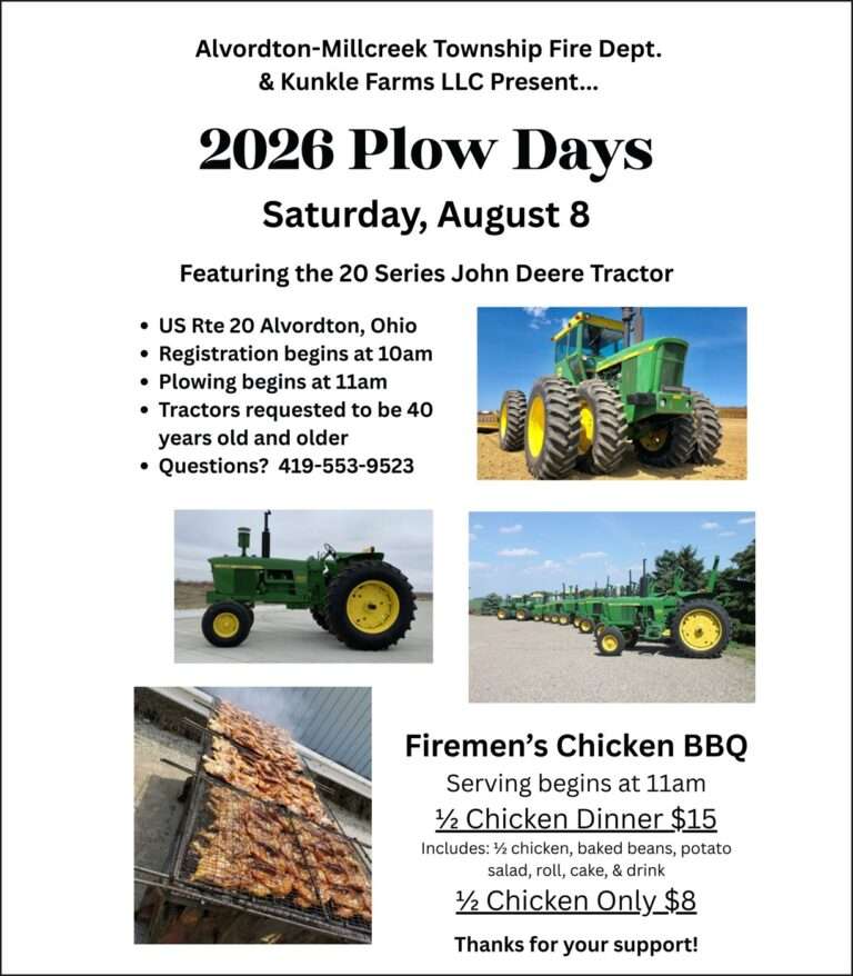 Alvordton Fire – Plow Days