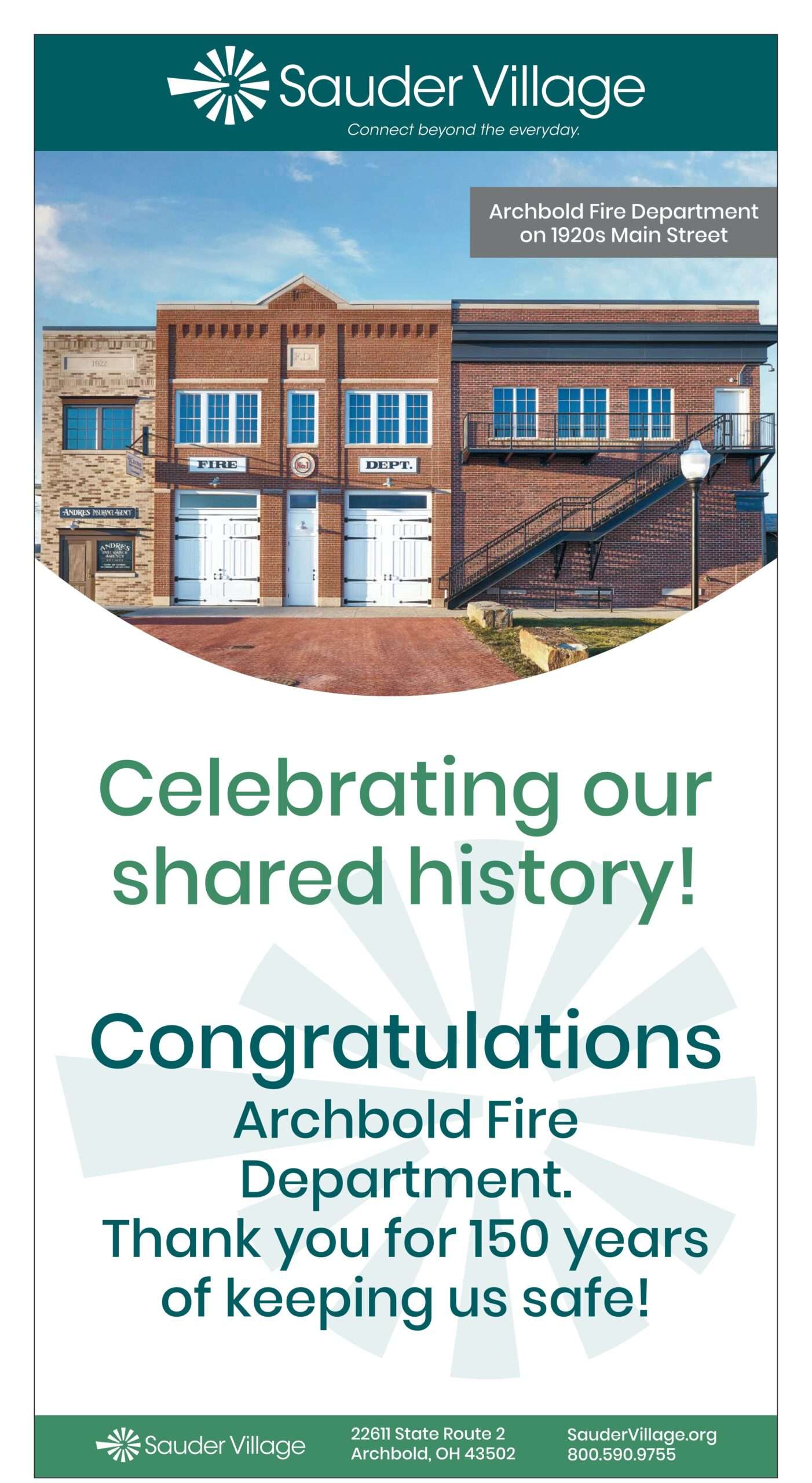 Archbold Fire Department 150th Anniversary special section, page B5