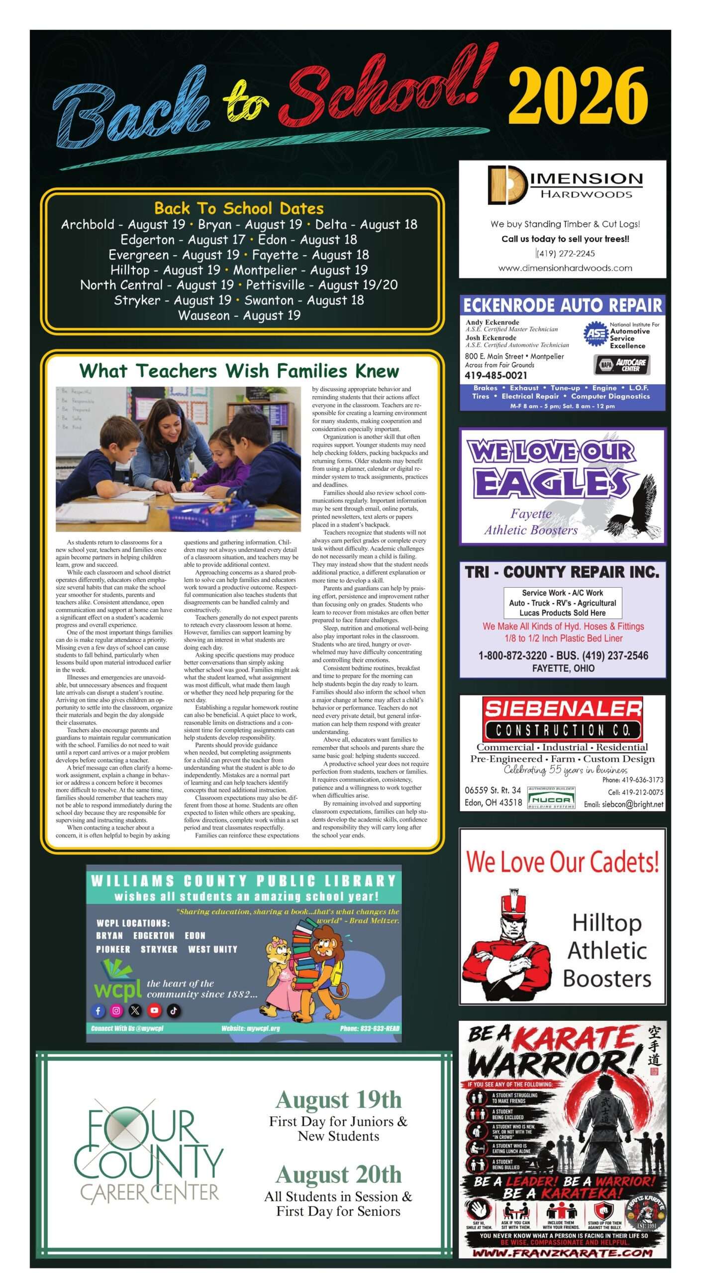 Back To School 2026 special section