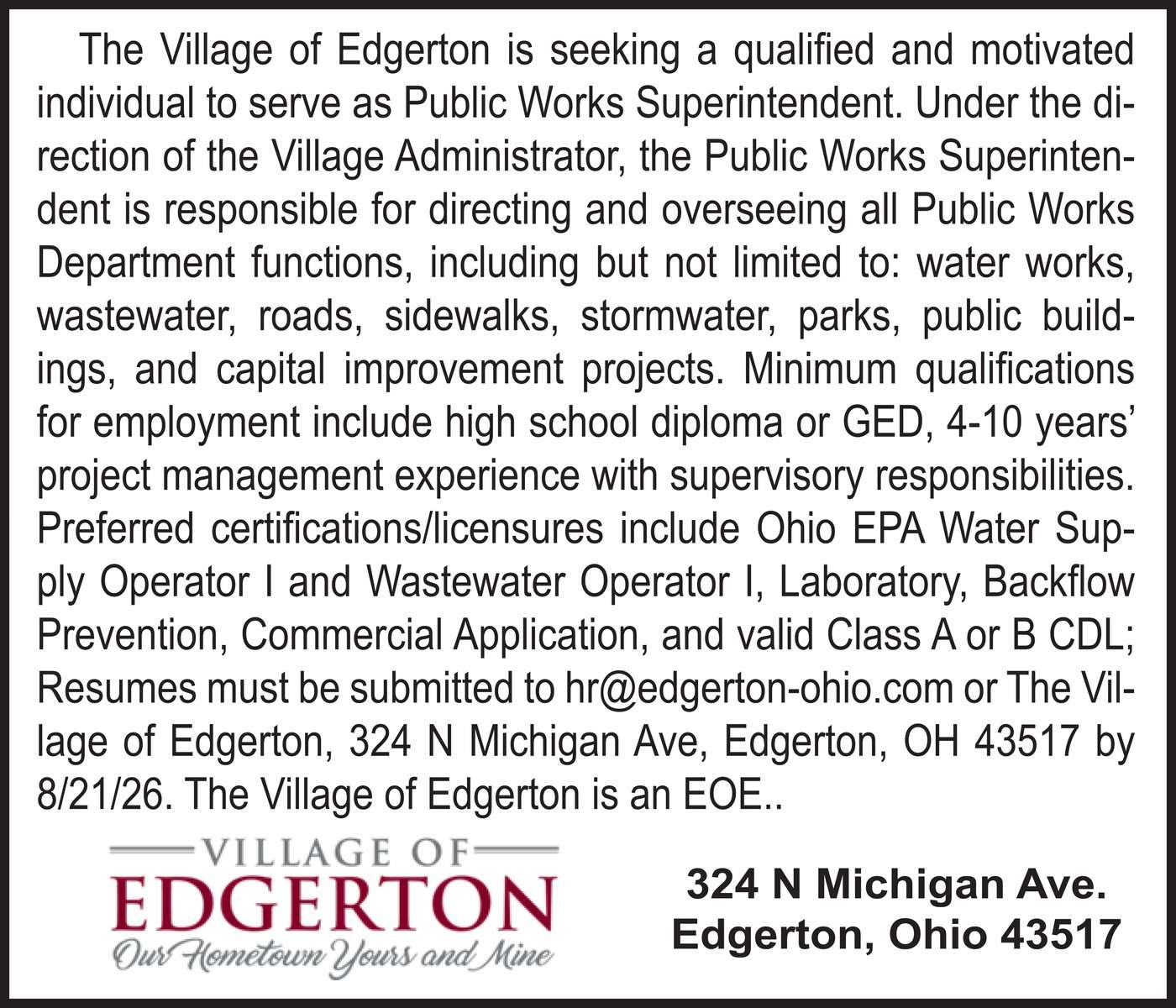Edgerton Village