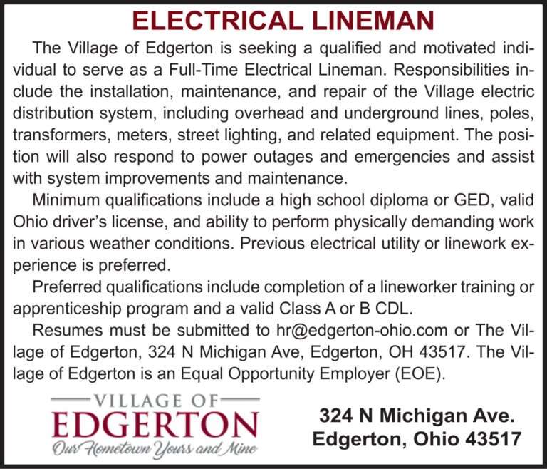 Edgerton Village – Linemen