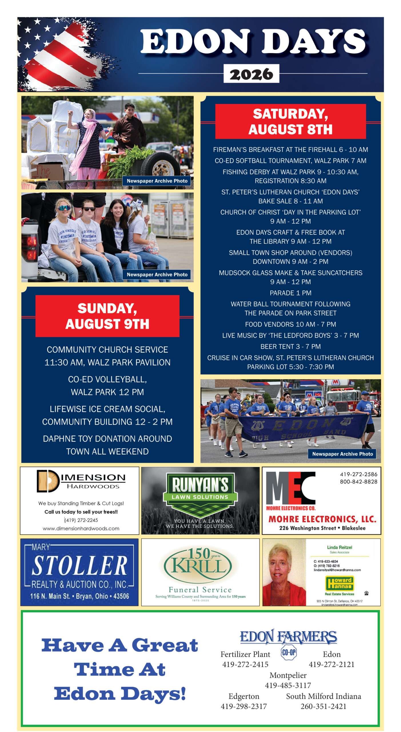Edon Days 2026 special section, page A14