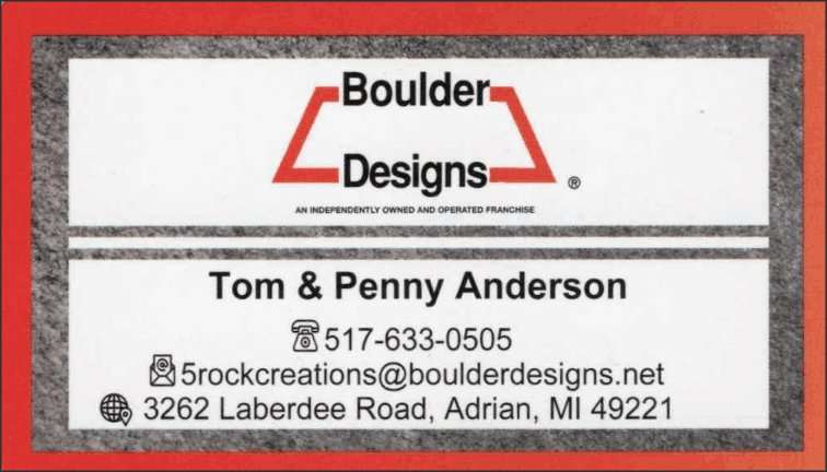 Boulder Designs by 5 Rock Creations