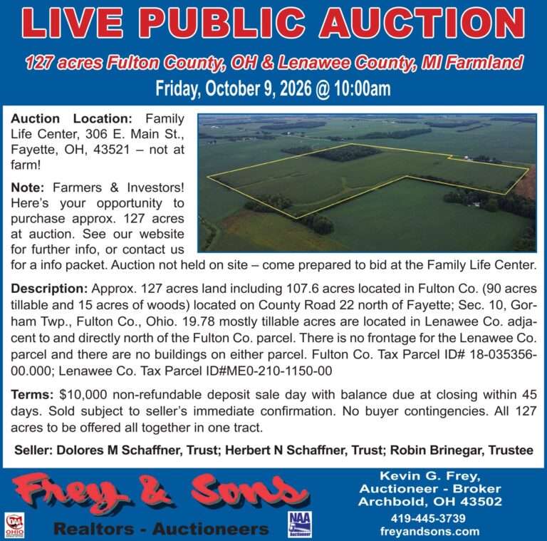 Frey & Sons – Farmland Auction