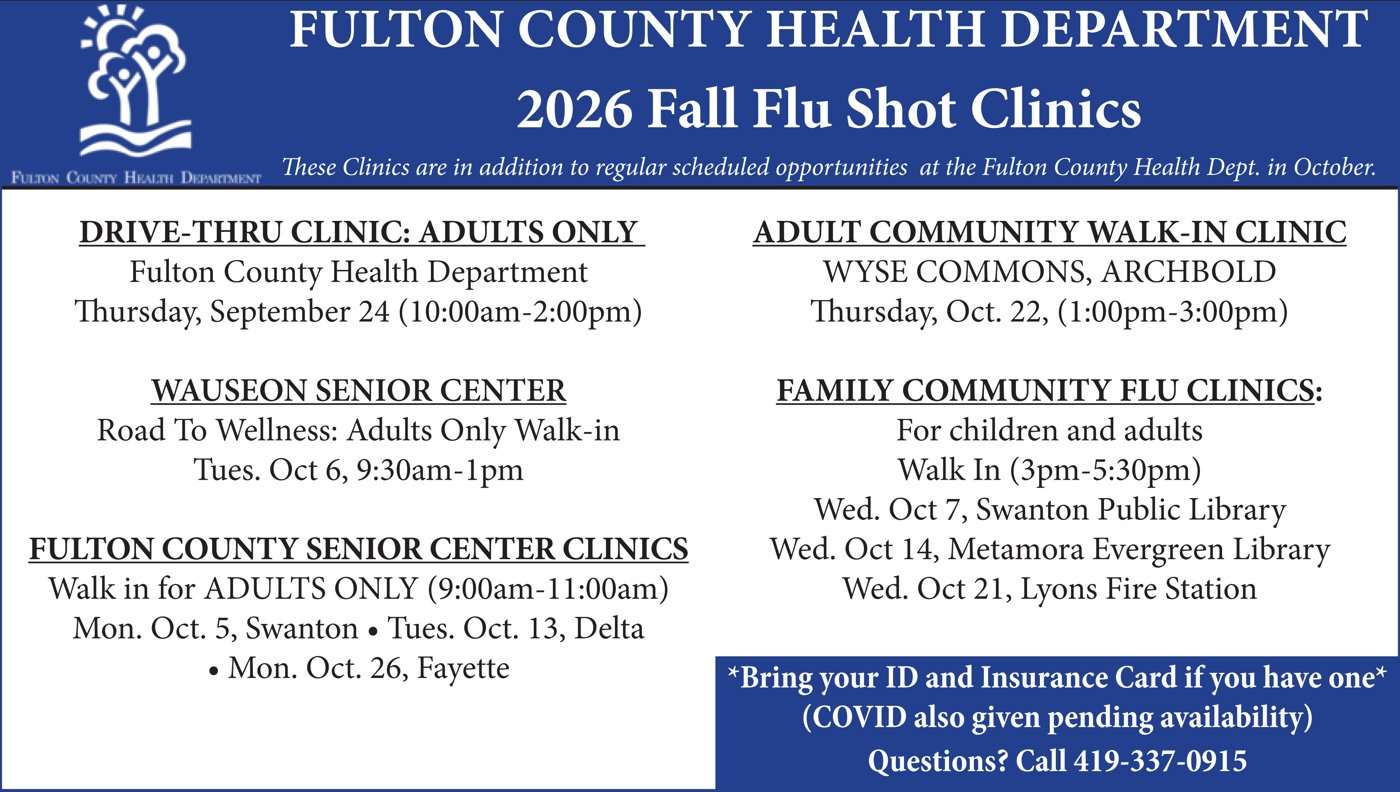 Fulton County Health Department – Flu Shot Clinic