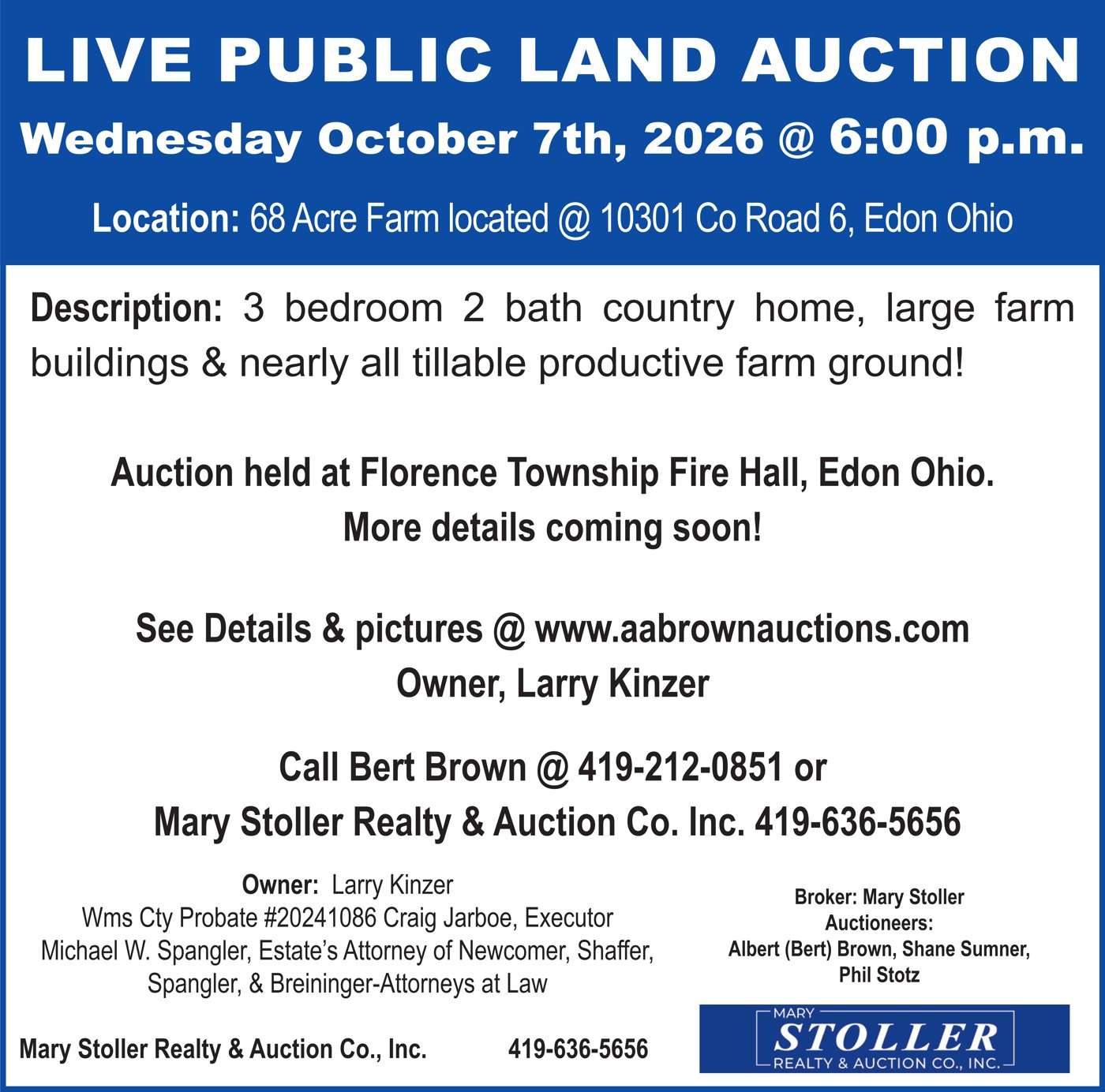 Mary Stoller – Larry Kinzer