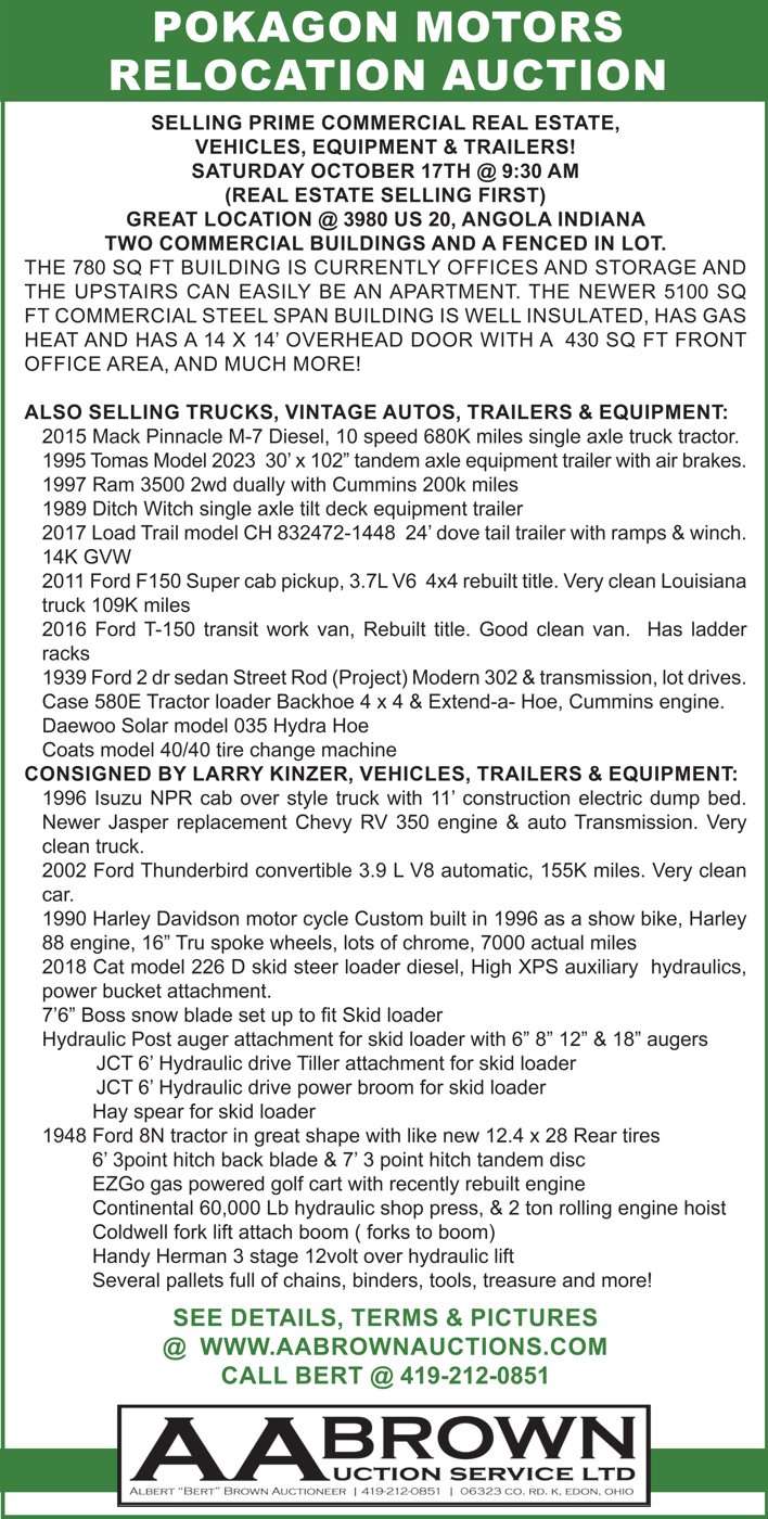 AA Brown – Pokagon Motors Auction